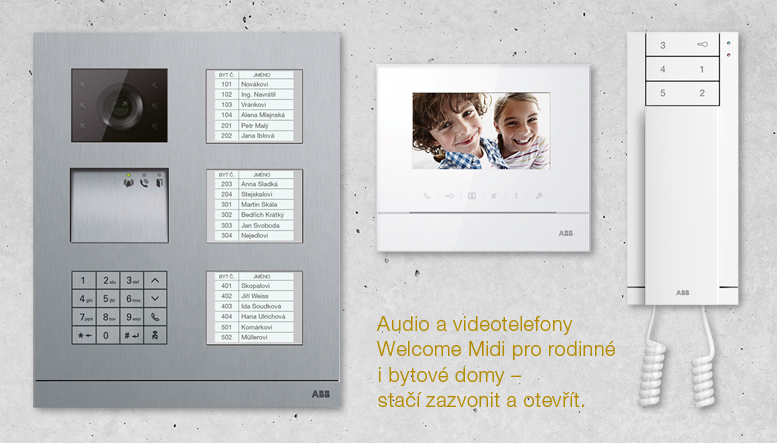 Domovn audio a videotelefony Welcome Midi