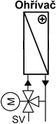 Obr. 2 – Schematické znázornění vodního ohřívače