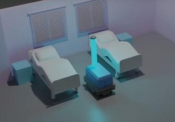 Autonomn robot s germicidn UV-C lampou